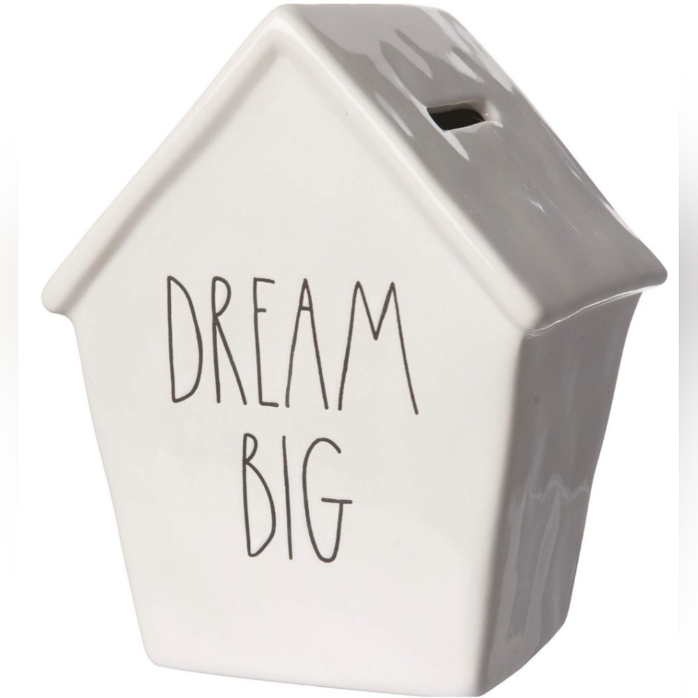 Rae Dunn by Magenta Money Bank Birdhouse Style Design (Dream Big)